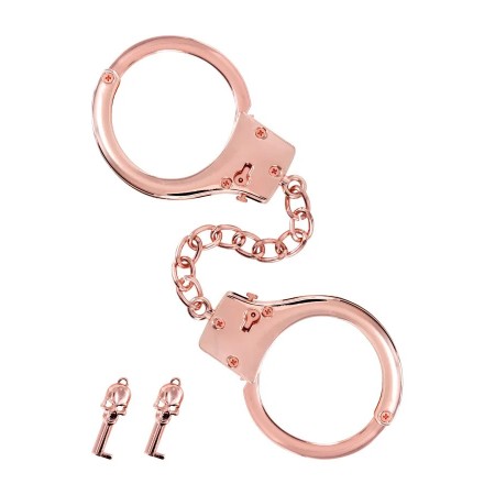 Menottes pour poignets en métal or rose