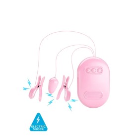 Surprise Box rose, pinces tétons électrostimulantes et œuf vibrant