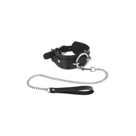 Collier large avec anneau et laisse