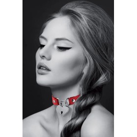 Collier ras de cou avec cadenas coeur