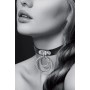 Collier ras de cou avec double anneau