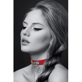 Collier ras de cou avec anneau
