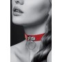 Collier ras de cou avec anneau