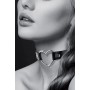 Collier ras de cou avec coeur métal