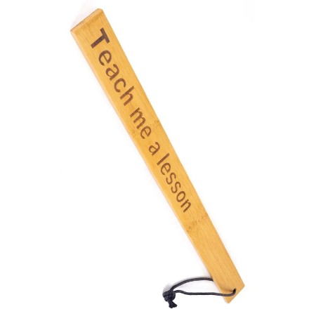 Paddle BDSM Teach me a lesson en bambou 40Cm