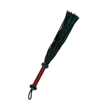 Martinet en cuir avec poignée tressée