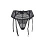 Porte-jarretelles dentelle et string Couleur Noir