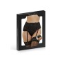 Porte-jarretelles dentelle et string sexy Couleur Noir