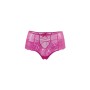 Tanga taille haute avec laçage Couleur Rose