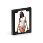 Body moulant Couleur Blanc Drapé