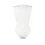 Body moulant Couleur Blanc Drapé