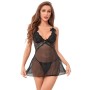 Nuisette transparente avec string Couleur Noir