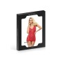 Nuisette avec porte-jarretelle et string Couleur Rouge
