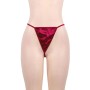 Déshabillé satiné avec string assorti Couleur Rouge