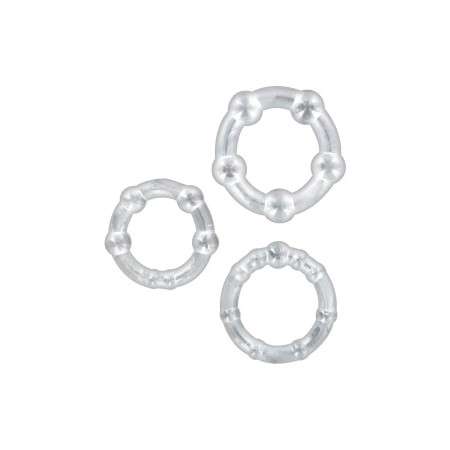 Lot de 3 cockrings extensibles – Pressions progressives pour érection plus ferme