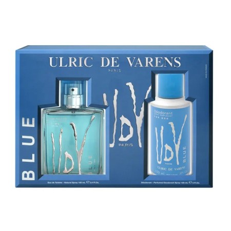 Ulric De Varens Blue Eau de Toilette Vaporisateur 100ml Coffret 2 Produits