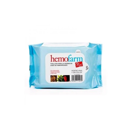 Hemofarm Plus Lingettes Humides 20 Enveloppes