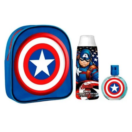 Captain America Eau de Toilette Vaporisateur 50ml Coffret 3 Produits
