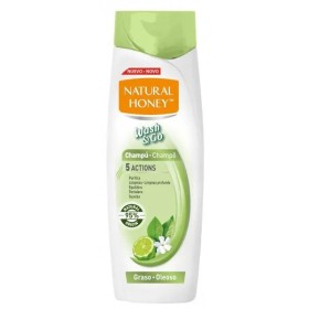 Natural Honey Wash y Go Shampooing Graso 400ml
