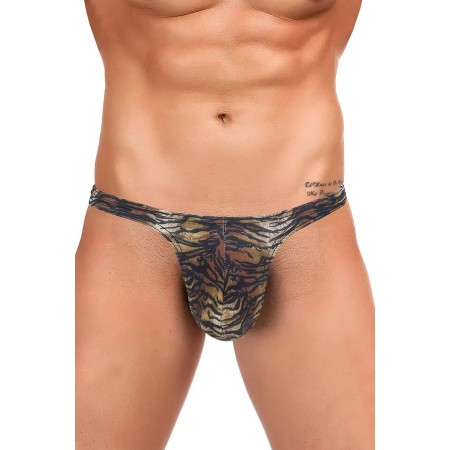 String sexy motif fourrure de tigre pour homme