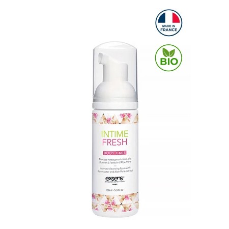 Intim Fresh Exsens - Mousse nettoyante intime Bio à la rose et à l'Aloe Vera