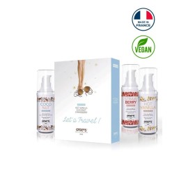 Coffret 3 huiles chauffantes gourmandes Exsens Let's Travel