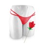 Culotte en dentelle rouge