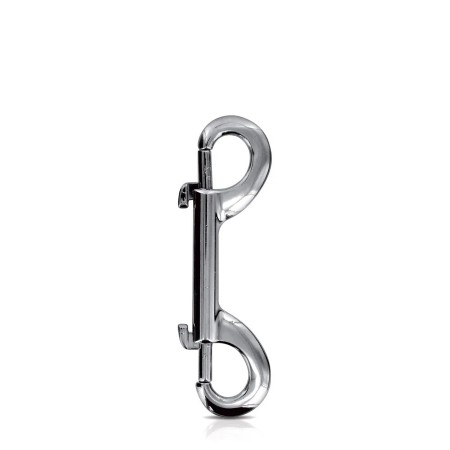 Mousqueton double en métal Longueur 7 cm