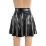 Jupe Charleston en wetlook brillant