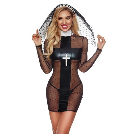 Déguisement sexy de nonne en robe